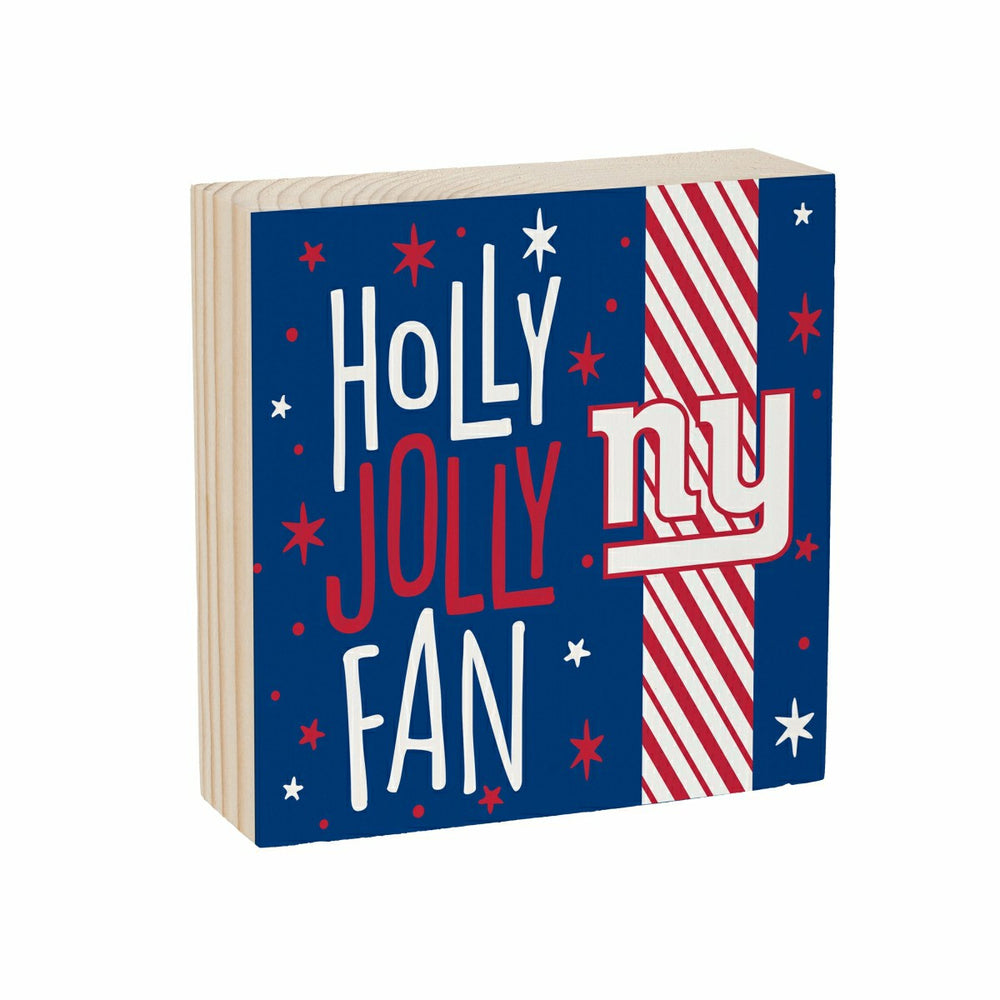 New York Giants Block, Holiday, 6x6 - NFL Home