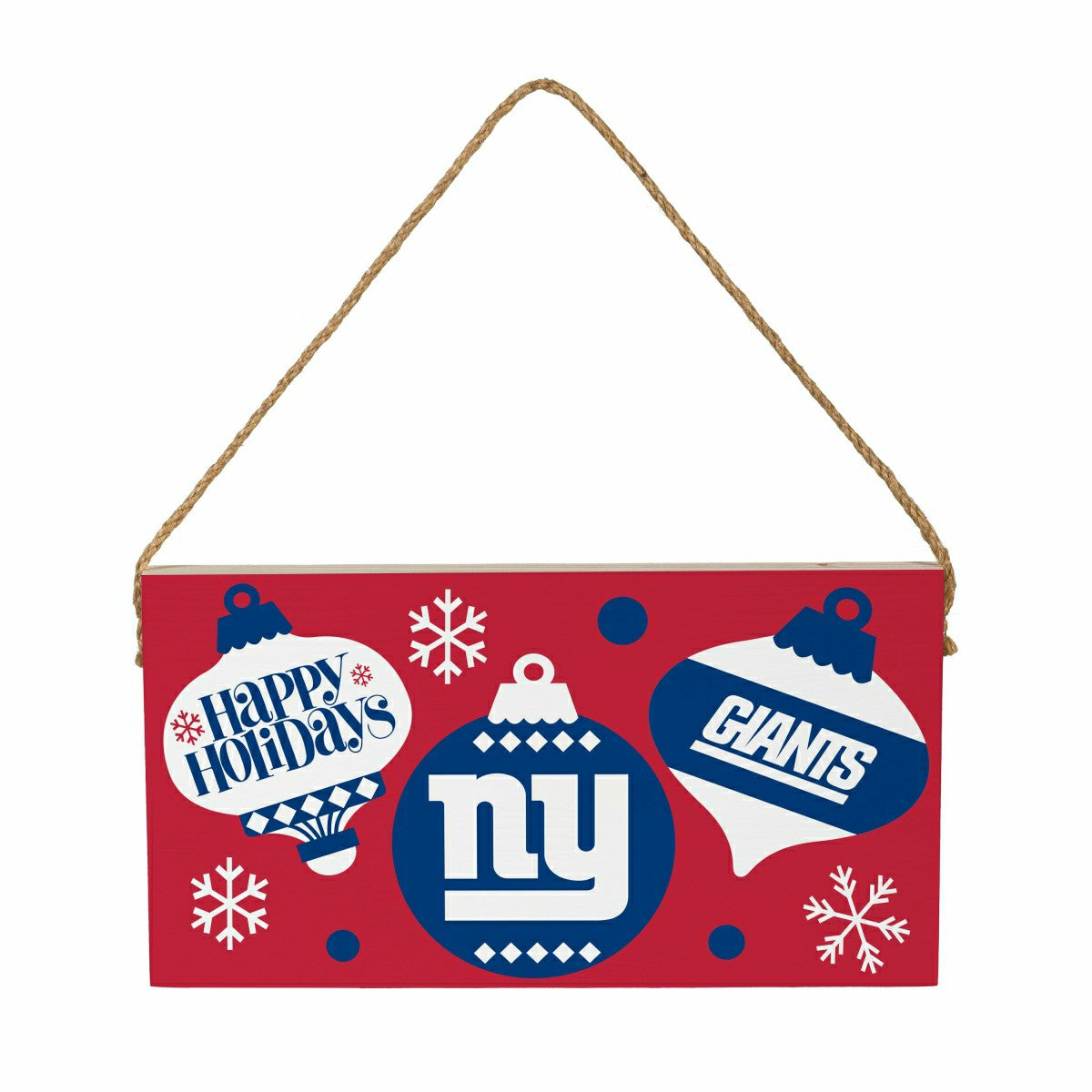 New York Giants Holiday Wood Wall Sign, 6x11 - NFL Home