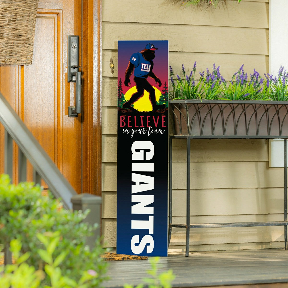 New York Giants 46" Double Sided Leaner, Bigfoot - NFL Home