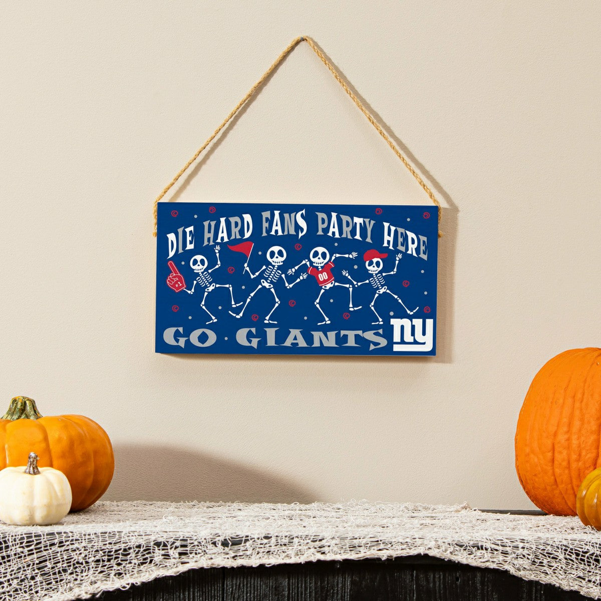 New York Giants Halloween Wood Wall Sign, 6x11 - NFL Home