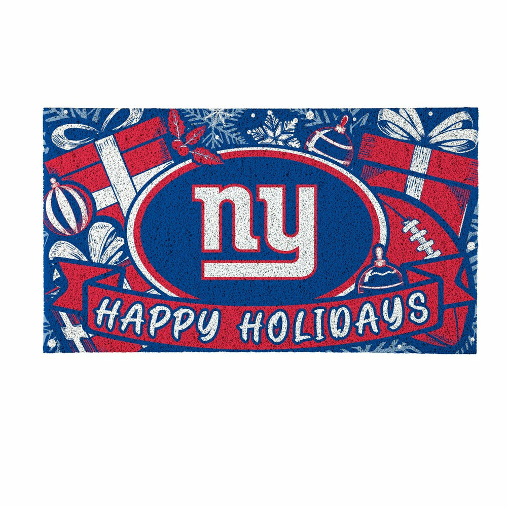 New York Giants Holiday PVC Mat, 28"x16" - NFL
