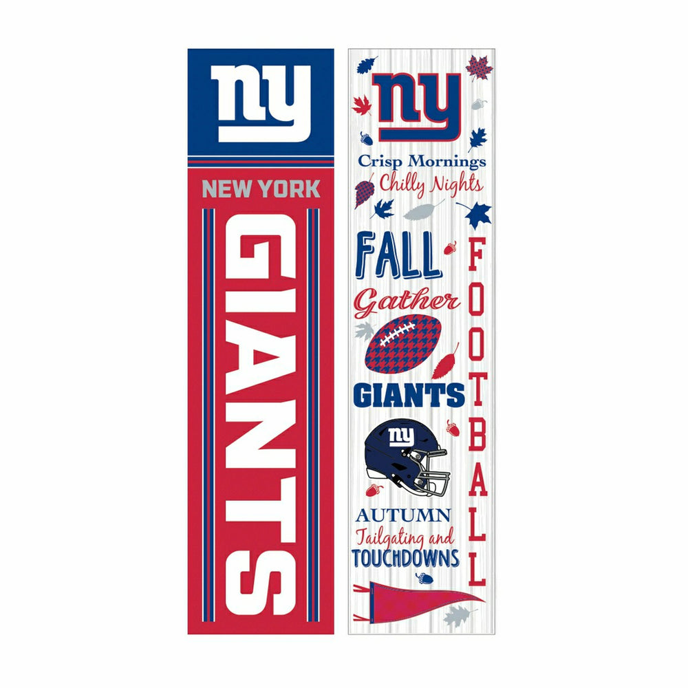 46" Double Sided Leaner, New York Giants, Fall Seasonal - NFL Home