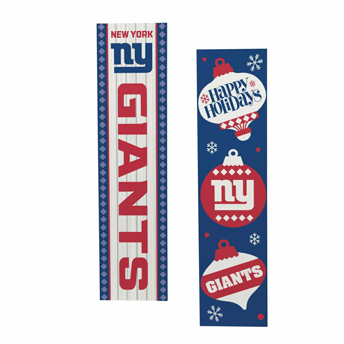 47" Double Sided Leaner, New York Giants, Christmas - NFL Home