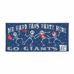 New York Giants Flocked Coir Halloween Sassafras Switch Mat, 22"x10" - NFL
