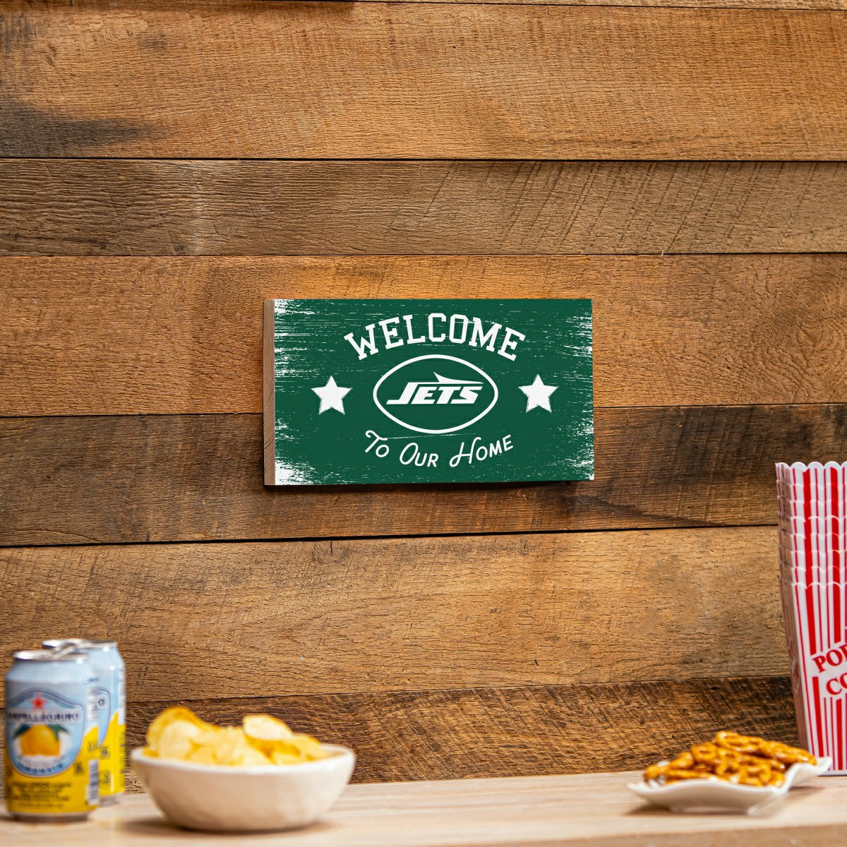 New York Jets Wood Wall Sign, 6x11 - NFL Home