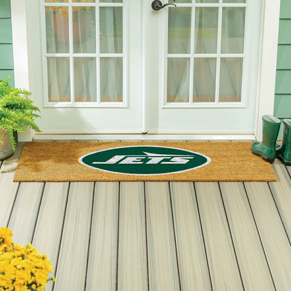 New York Jets Extra Large Full Color Coir Mat, 60"x24" - NFL