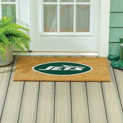 New York Jets Large Full Color Coir Mat, 36"x24" - NFL
