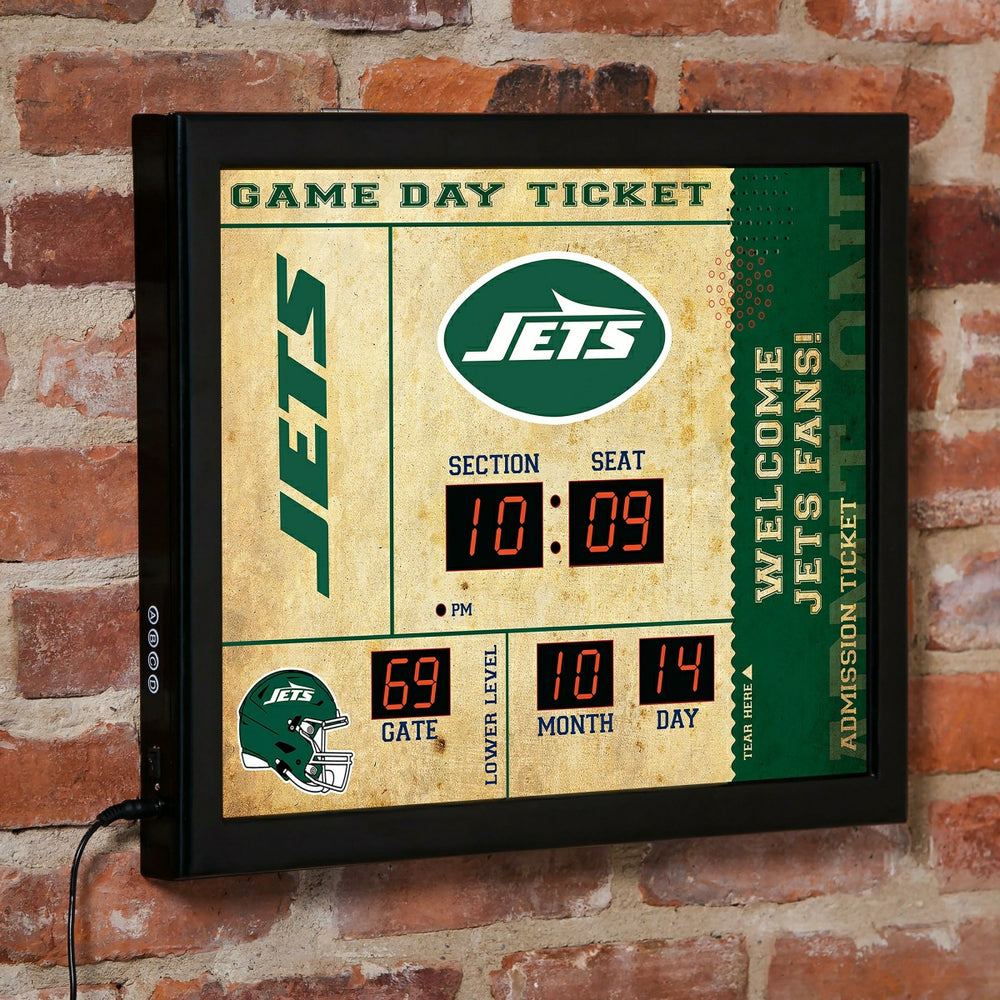 Scoreboard Wall Clock, New York Jets - NFL Home