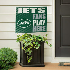 New York Jets Coroplast Yard Sign "Fans Play Here" - NFL Home