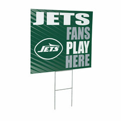 New York Jets Coroplast Yard Sign "Fans Play Here" - NFL Home