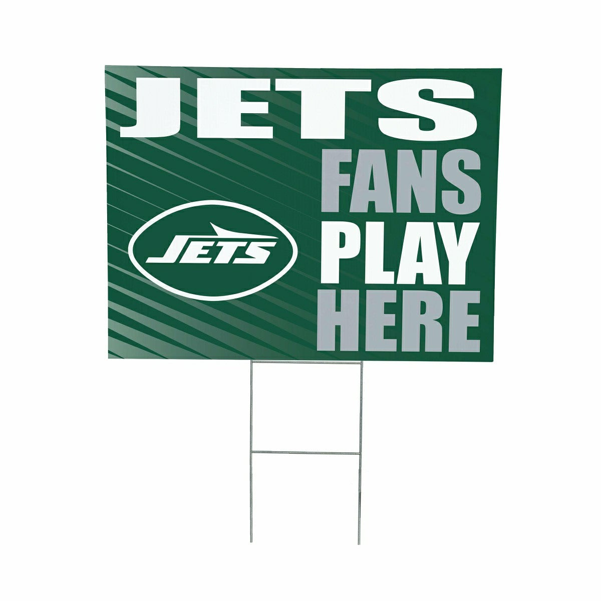 New York Jets Coroplast Yard Sign "Fans Play Here" - NFL Home