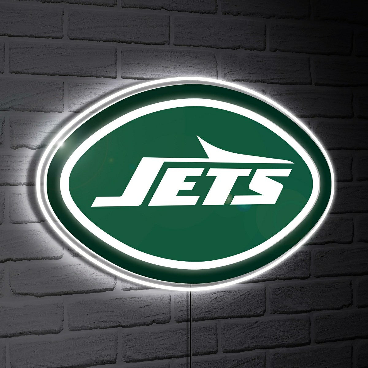 New York Jets LED Wall Decor, Glazelite, Logo - NFL Home