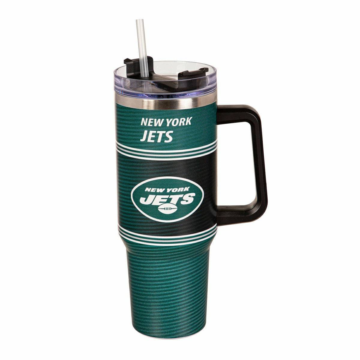 40oz Stainless Steel Canyon Cup w/ Straw, New York Jets - NFL Home