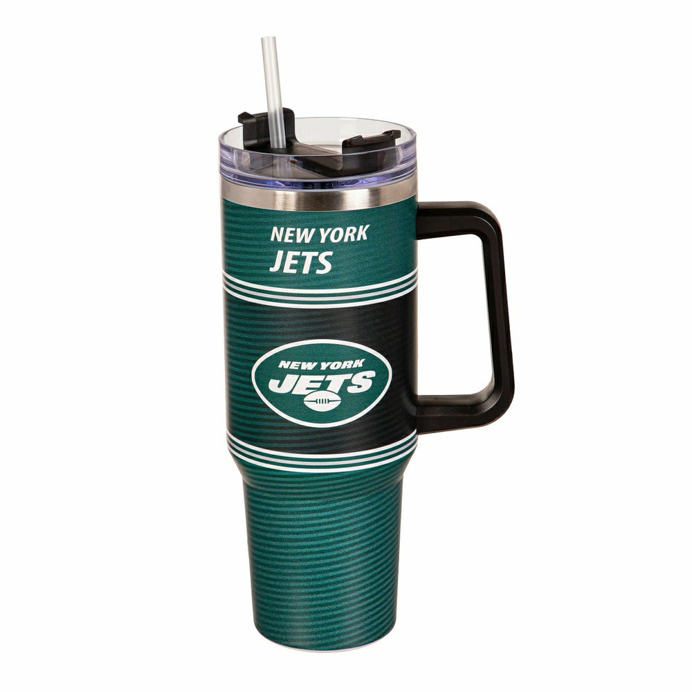 40oz Stainless Steel Canyon Cup w/ Straw, New York Jets - NFL Home
