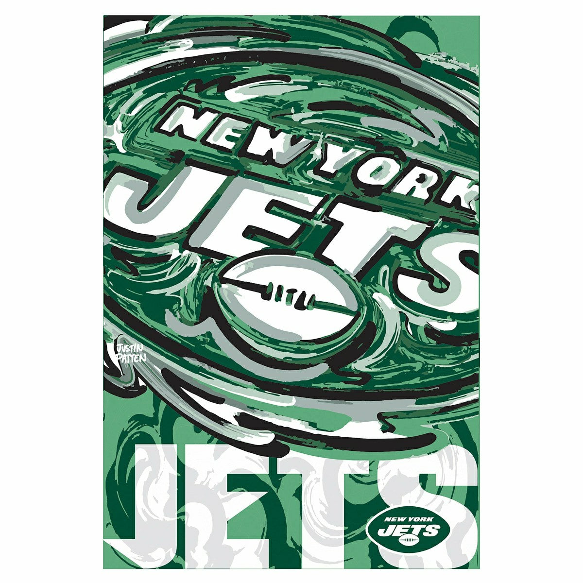 New York Jets, Suede REG, Justin Patten Logo - NFL Home