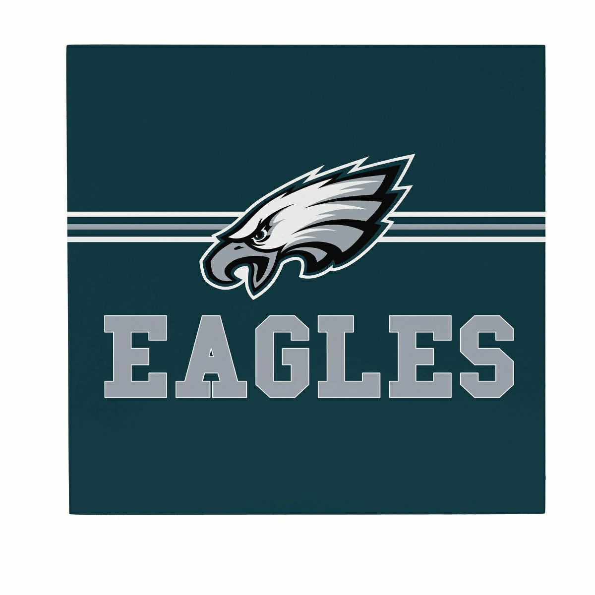 Philadelphia Eagles Wood Wall Sign, 12x12 - NFL Home