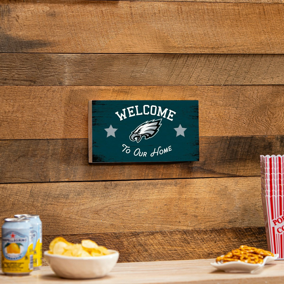 Philadelphia Eagles Wood Wall Sign, 6x11 - NFL Home