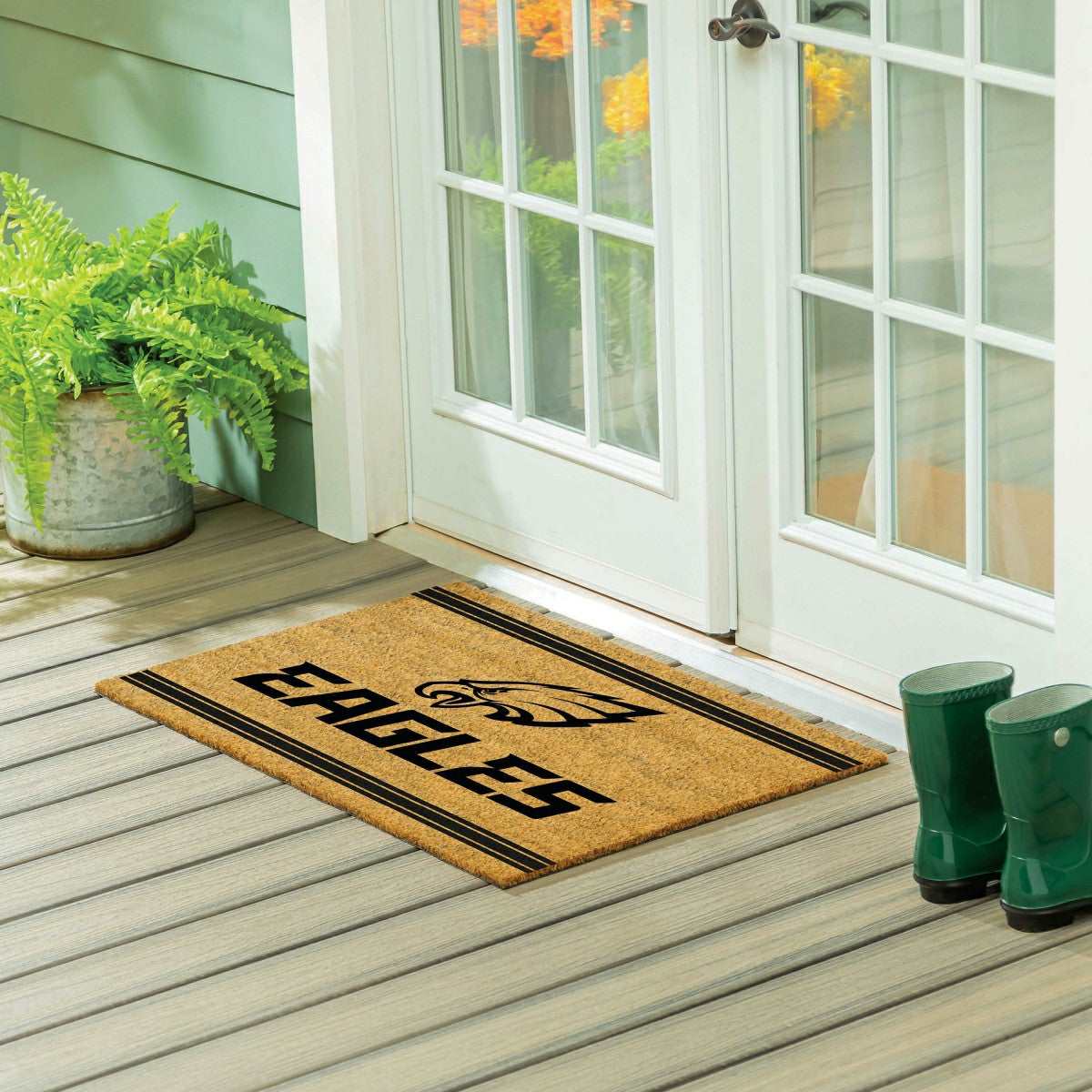 Philadelphia Eagles Large One Color Coir Mat, 36"x24" - NFL