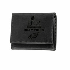 Philadelphia Eagles Super Bowl 59 Champions Wallet, Tri-fold, Black - NFL