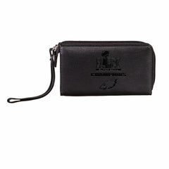 Philadelphia Eagles Super Bowl 59 Champions Wristlet Wallet, Black - NFL