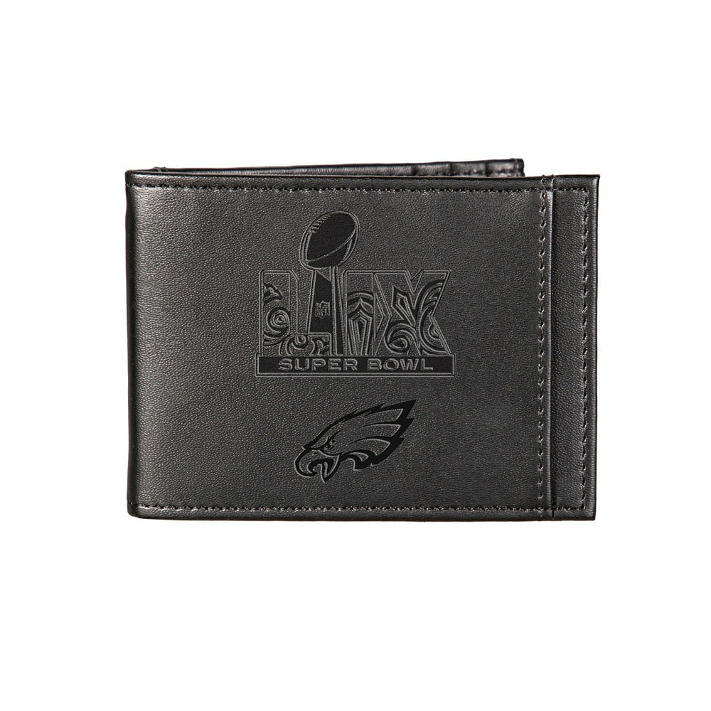 Philadelphia Eagles Super Bowl 59 Champions Front Pocket Wallet, Black - NFL