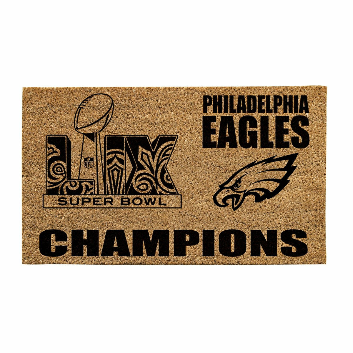 Philadelphia Eagles Super Bowl 59 Champions Coir Mat, One Color - NFL