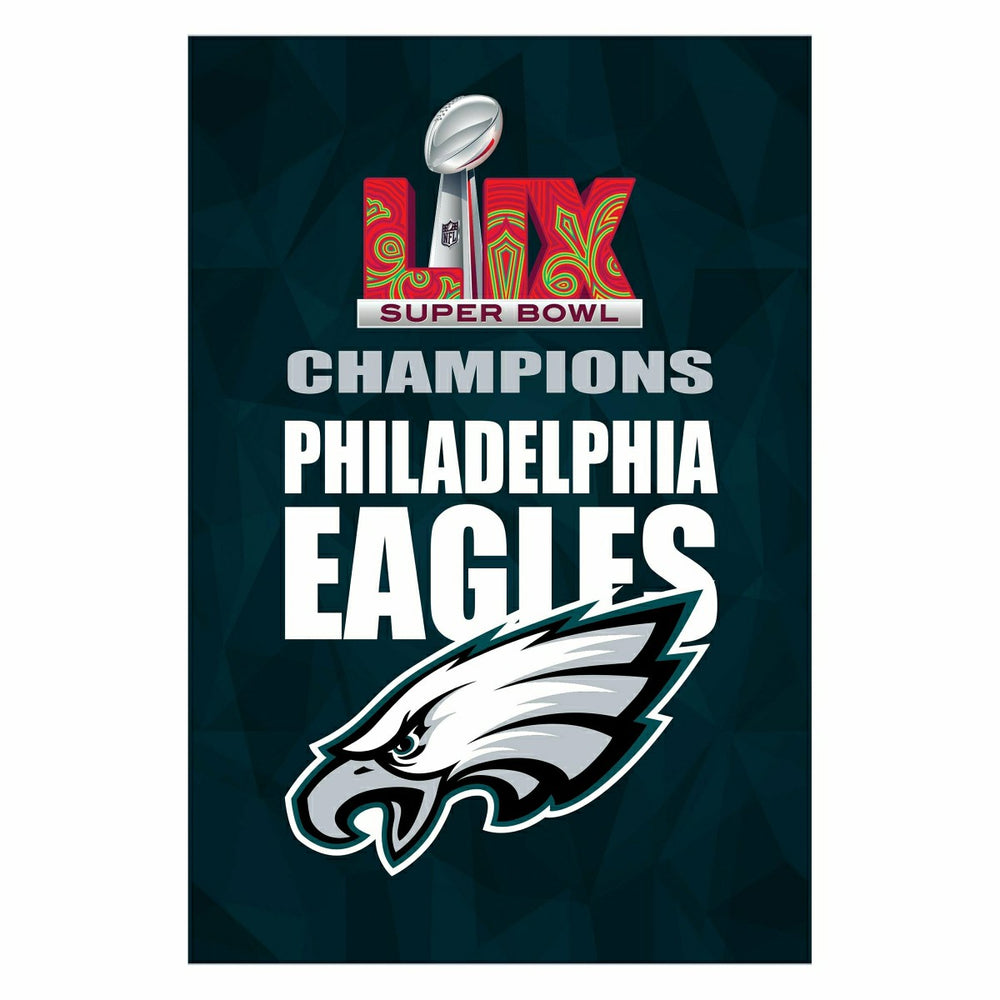 Philadelphia Eagles Super Bowl 59 Champions Flag, House - NFL