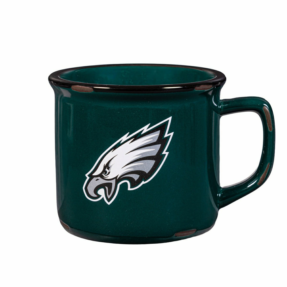 Philadelphia Eagles Ceramic Camp Cup with Enamel Finish, 14oz - NFL