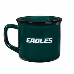 Philadelphia Eagles Ceramic Camp Cup with Enamel Finish, 14oz - NFL