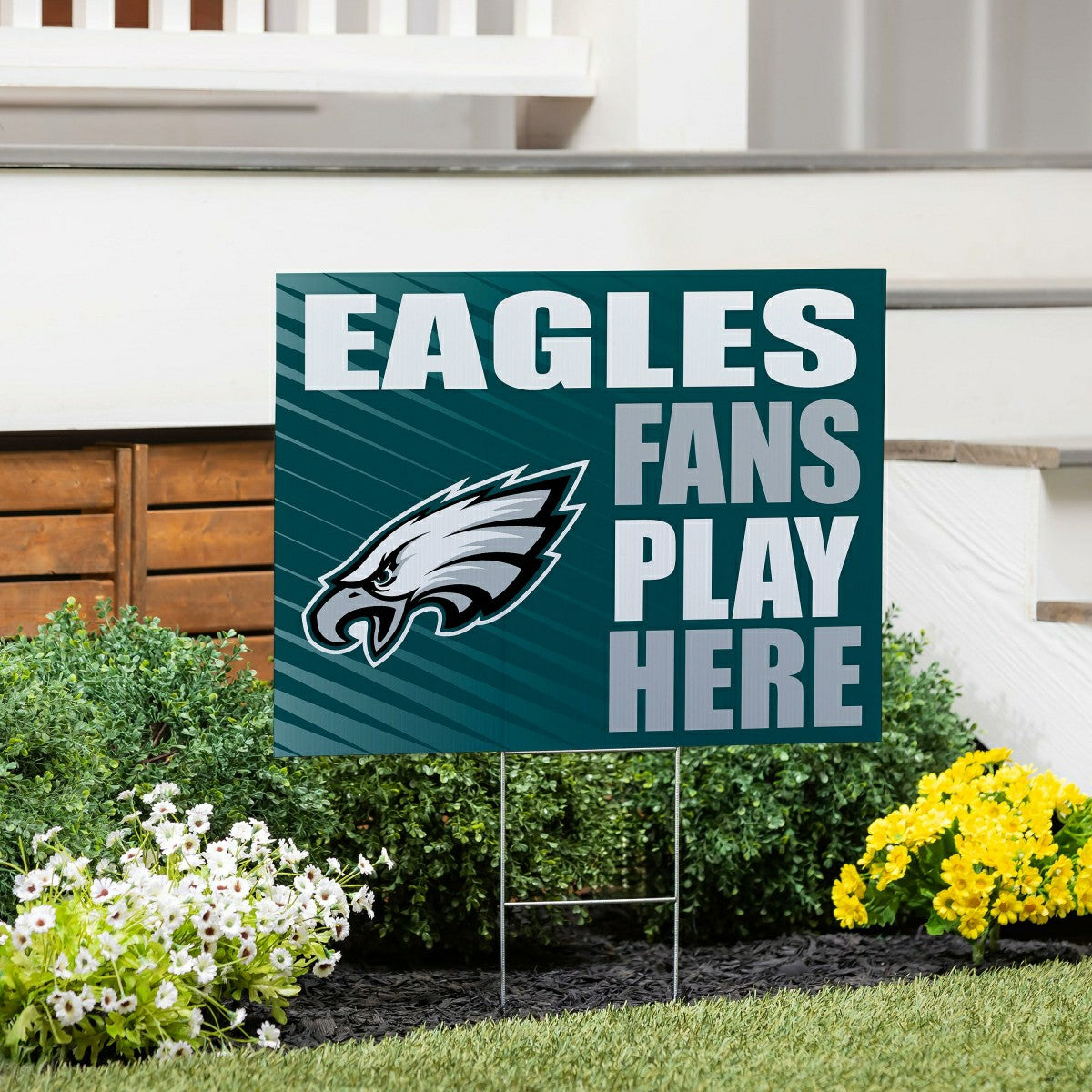 Philadelphia Eagles Coroplast Yard Sign "Fans Play Here" - NFL Home