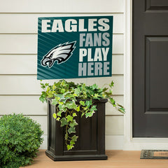 Philadelphia Eagles Coroplast Yard Sign "Fans Play Here" - NFL Home