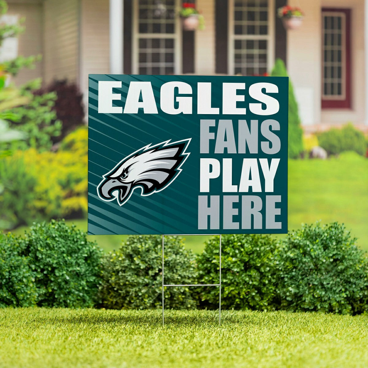 Philadelphia Eagles Coroplast Yard Sign "Fans Play Here" - NFL Home