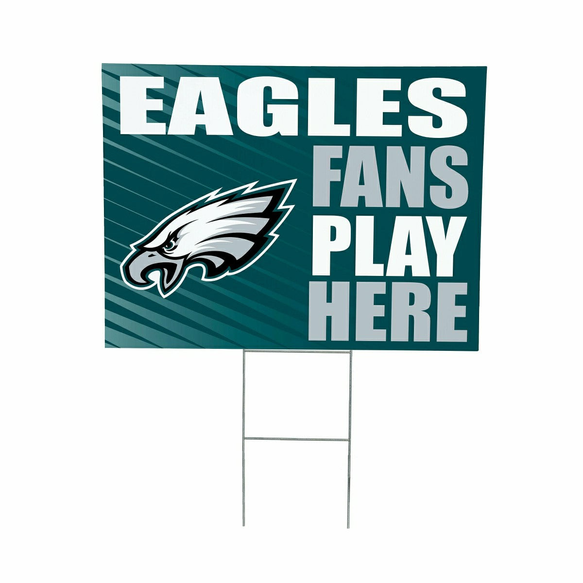 Philadelphia Eagles Coroplast Yard Sign "Fans Play Here" - NFL Home