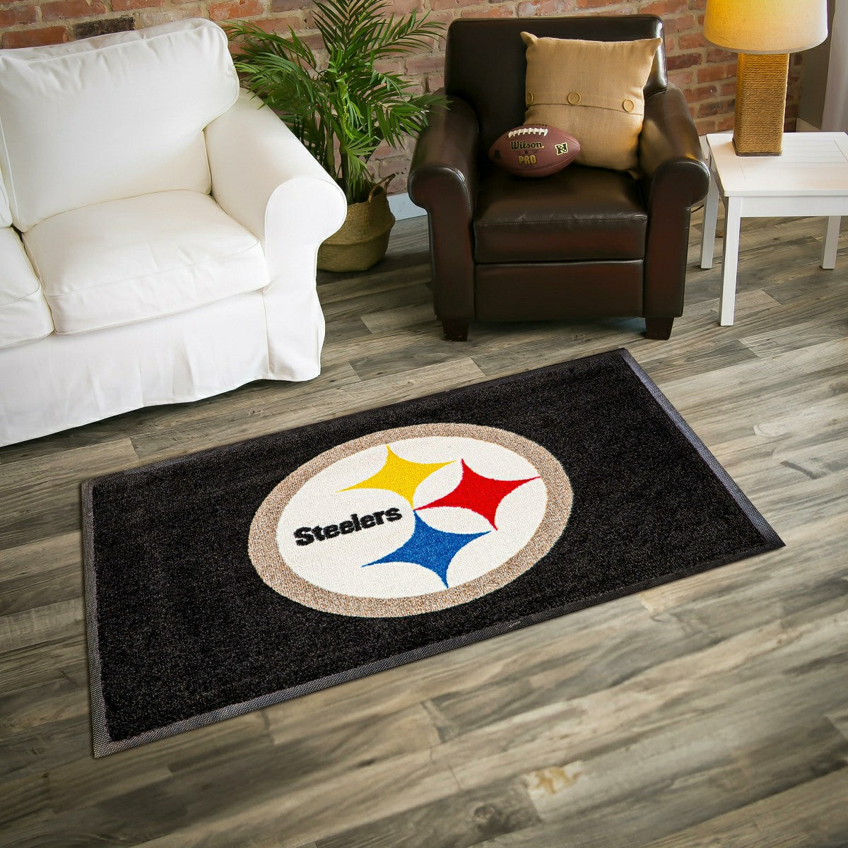 3'x5' Large USA Indoor Outdoor Entryway Mat, Pittsburgh Steelers - NFL
