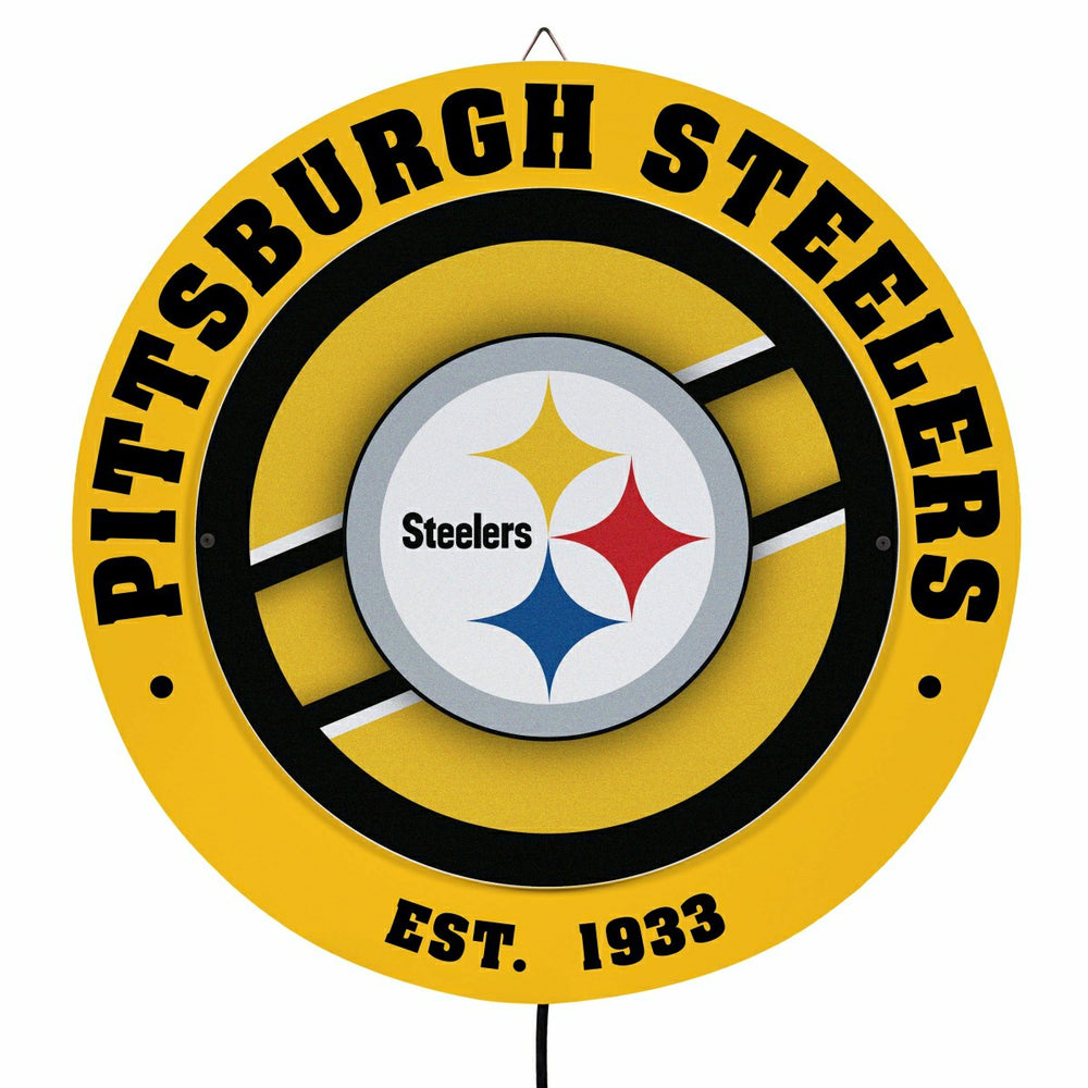 Pittsburgh Steelers, Metal Lite, Round - NFL
