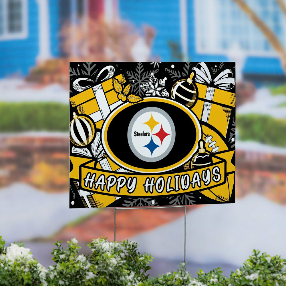 Pittsburgh Steelers Yard Sign, Holiday - NFL Home