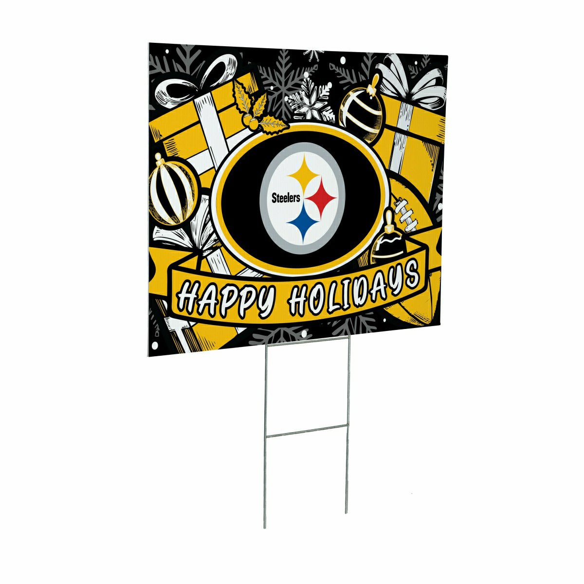 Pittsburgh Steelers Yard Sign, Holiday - NFL Home