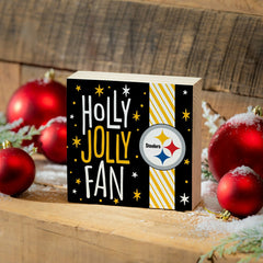 Pittsburgh Steelers Block, Holiday, 6x6 - NFL Home