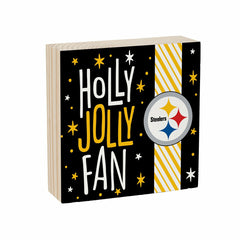 Pittsburgh Steelers Block, Holiday, 6x6 - NFL Home