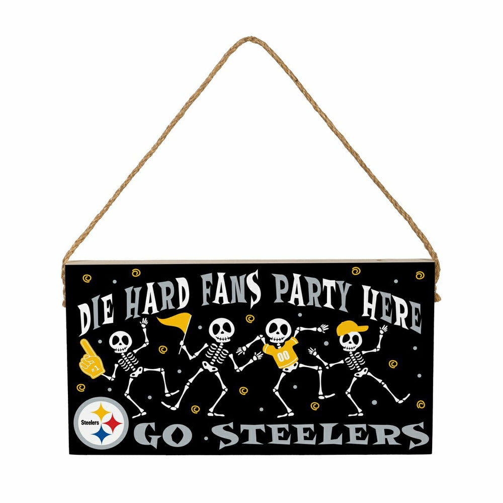 Pittsburgh Steelers Halloween Wood Wall Sign, 6x11 - NFL Home