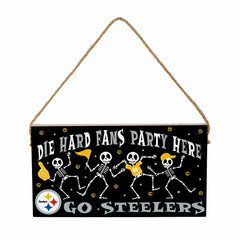 Pittsburgh Steelers Halloween Wood Wall Sign, 6x11 - NFL Home