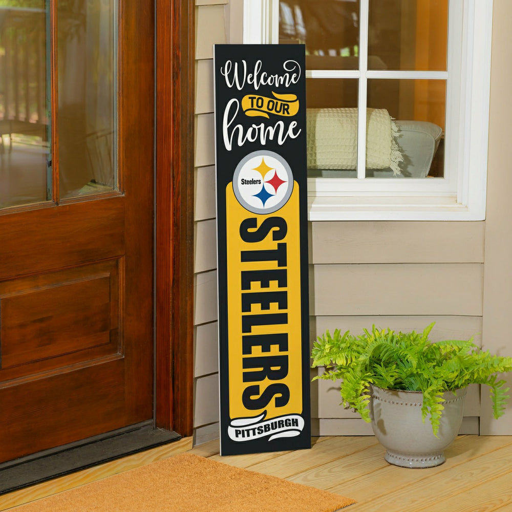 47" Double Sided Leaner, Pittsburgh Steelers, Halloween - NFL Home
