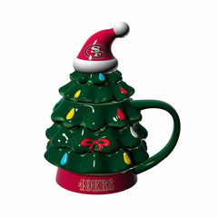 San Francisco 49ers, Holiday Tree Cup Gift Set, 14oz. - NFL Home