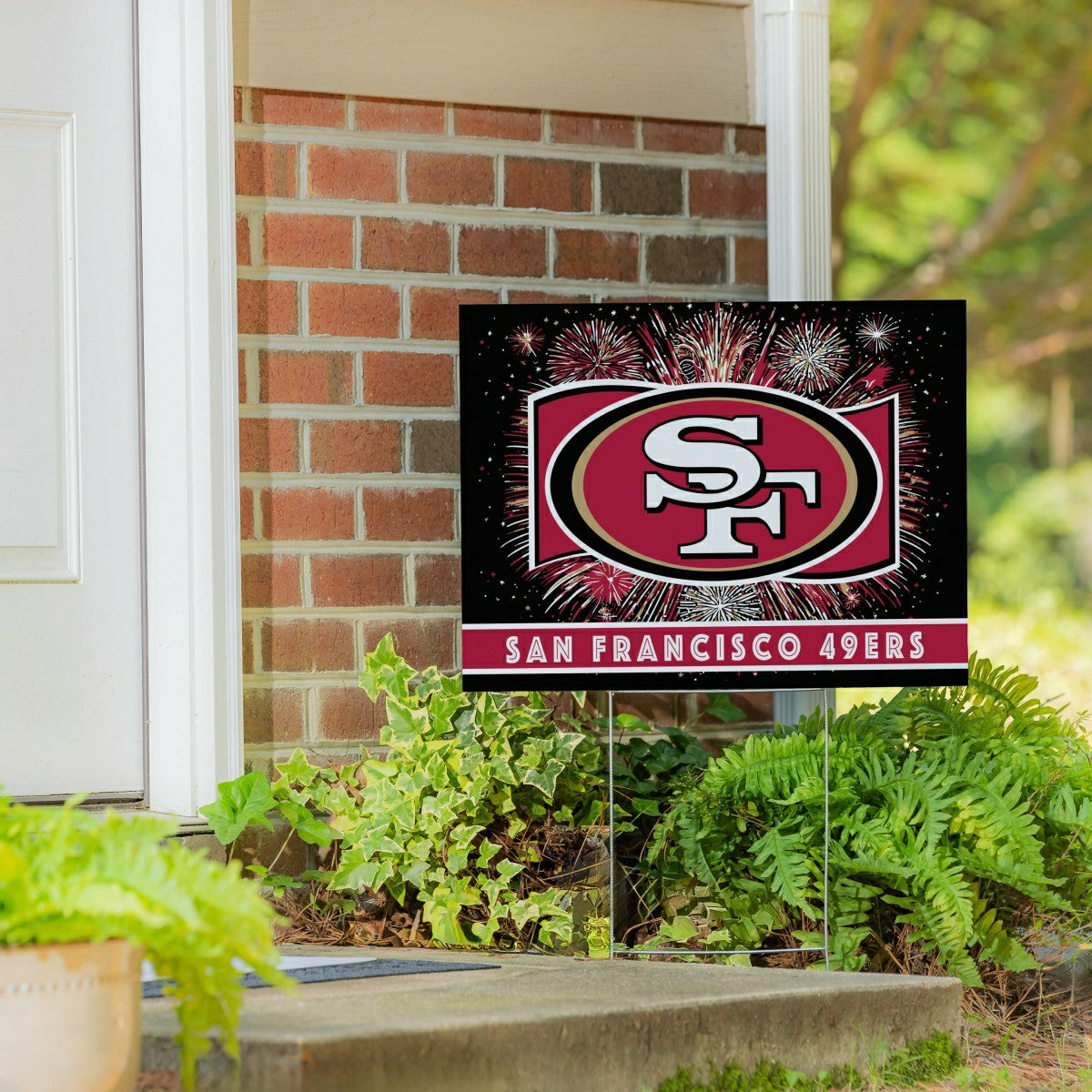 San Francisco 49ers Yard Sign, Patriotic - NFL Home