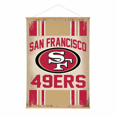 San Francisco 49ers, Canvas Wall Tapestry, Large, 54x36 - NFL Home