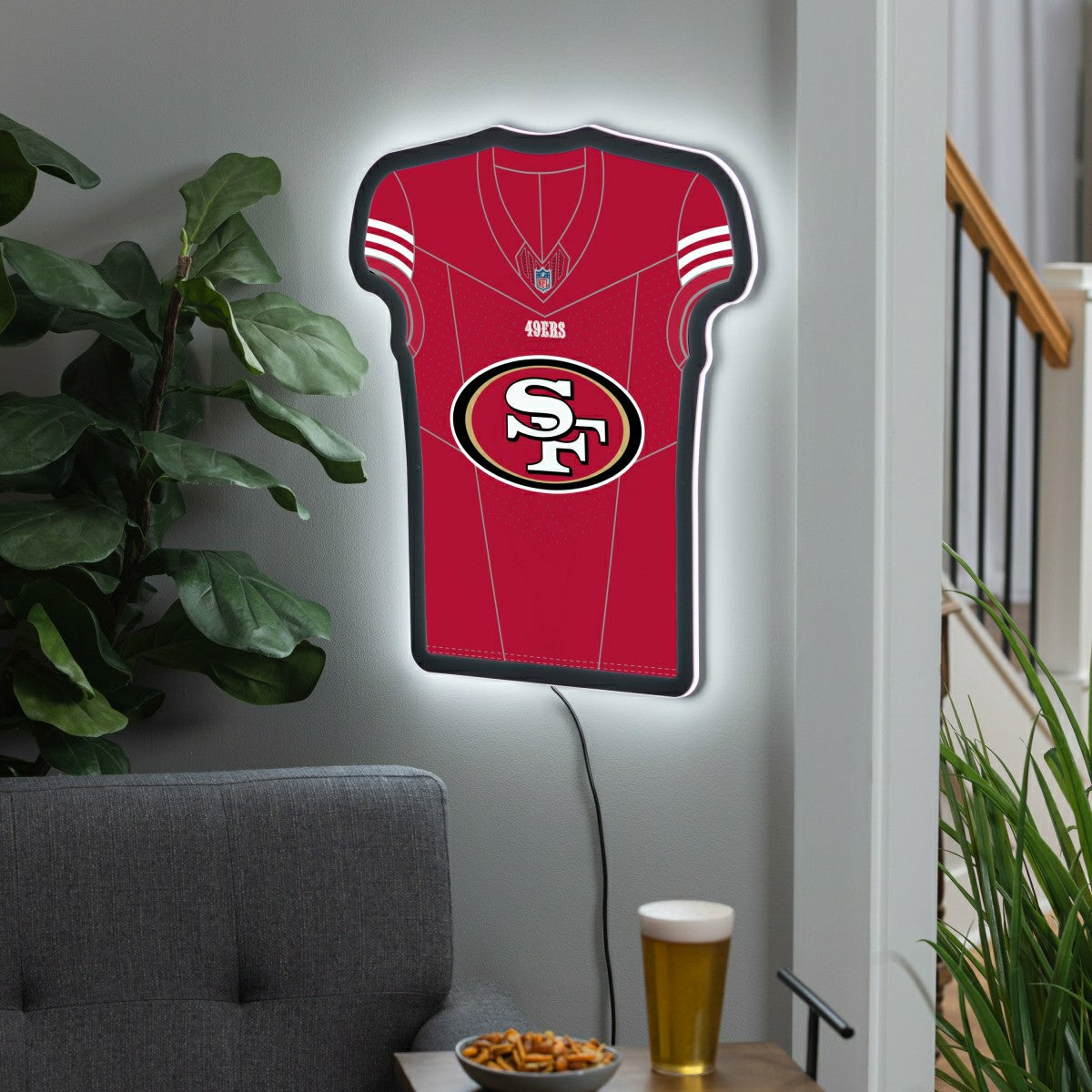 San Francisco 49ers NFL Football Jersey Edgelite LED Decor - NFL