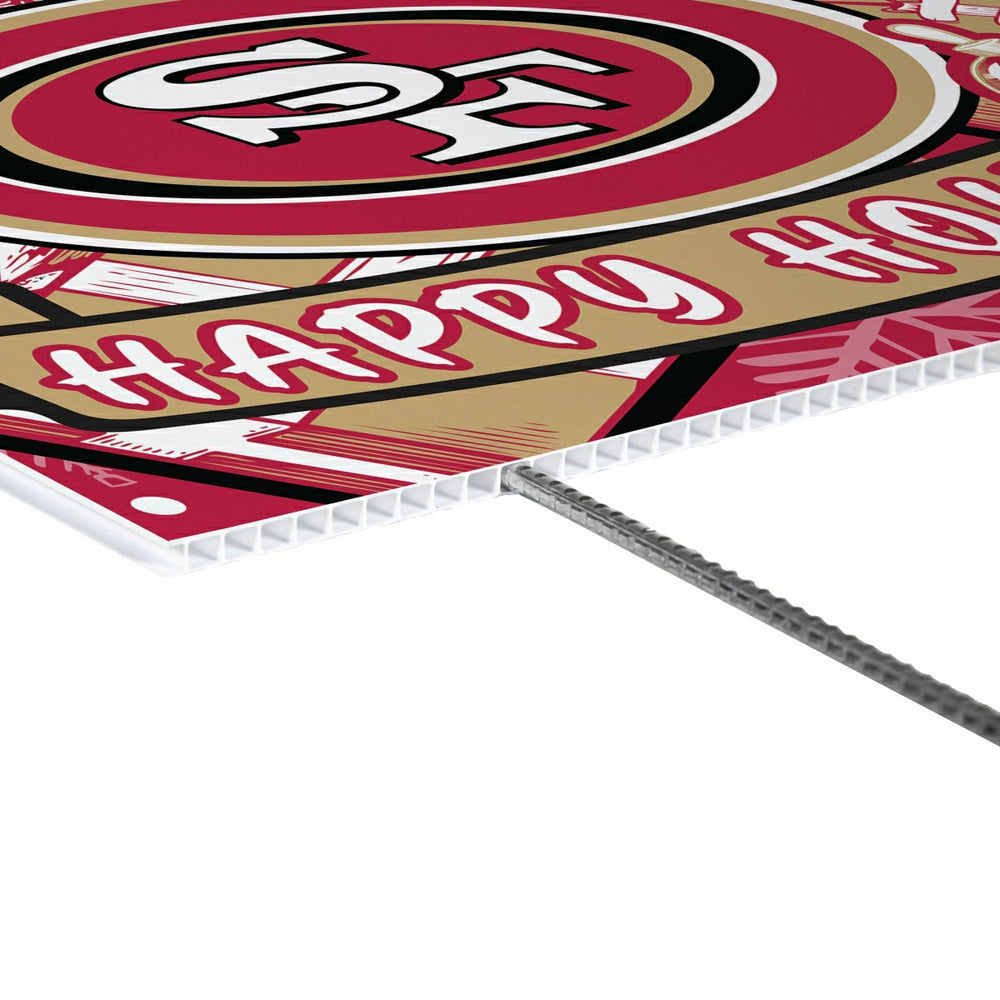 San Francisco 49ers Yard Sign, Holiday - NFL Home