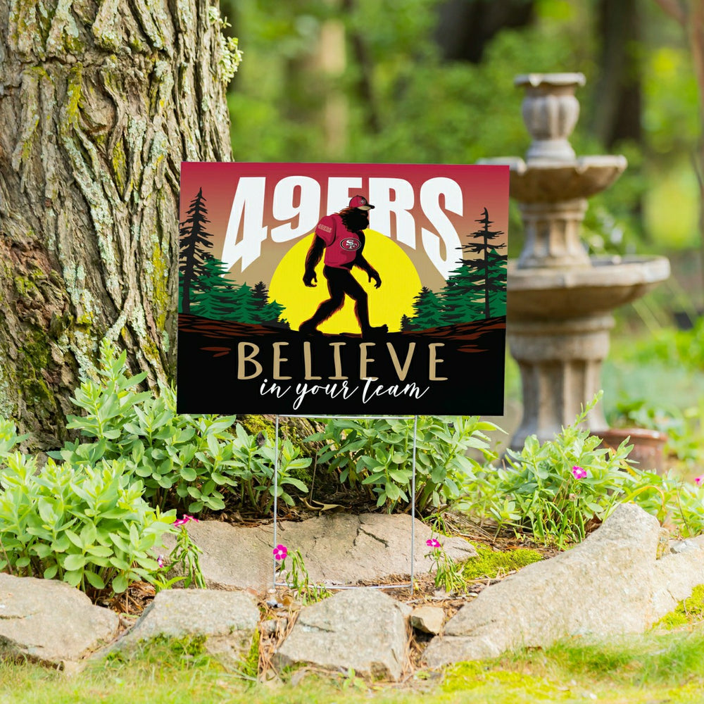 San Francisco 49ers Yard Sign, Bigfoot - NFL Home