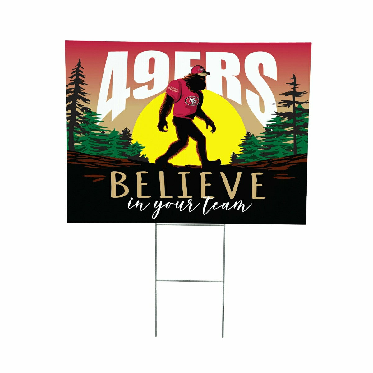 San Francisco 49ers Yard Sign, Bigfoot - NFL Home