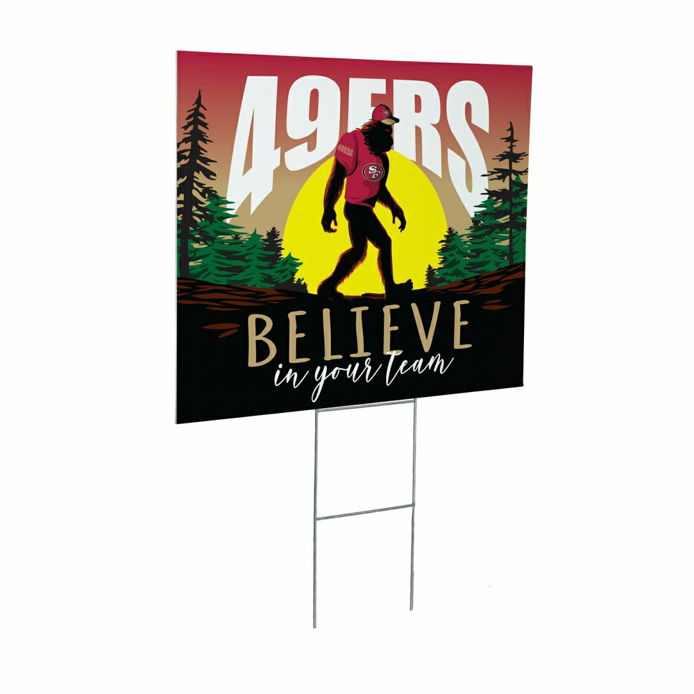 San Francisco 49ers Yard Sign, Bigfoot - NFL Home